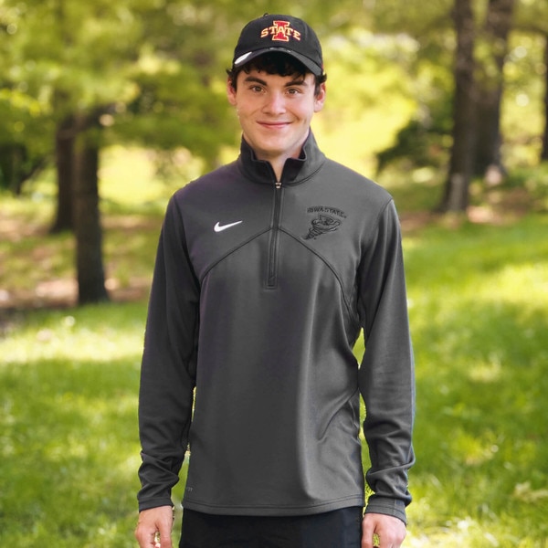 Nike Punching Cy Anthracite Dri-Fit Quarter Zip